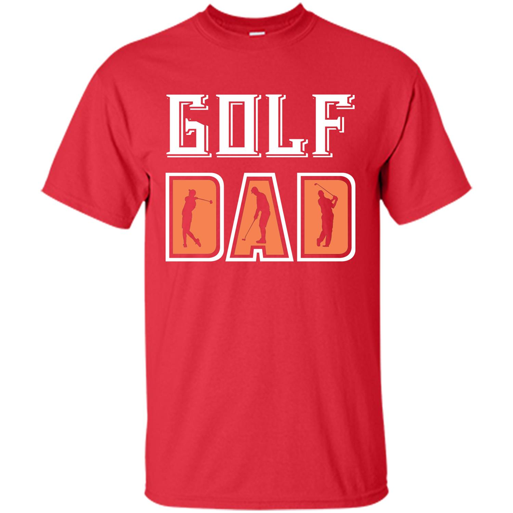 Golf Lover T-shirt Golf Dad Red