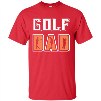 Golf Lover T-shirt Golf Dad Red