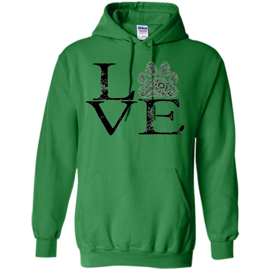 Paw T-shirt Animal Lover T-shirt Irish Green