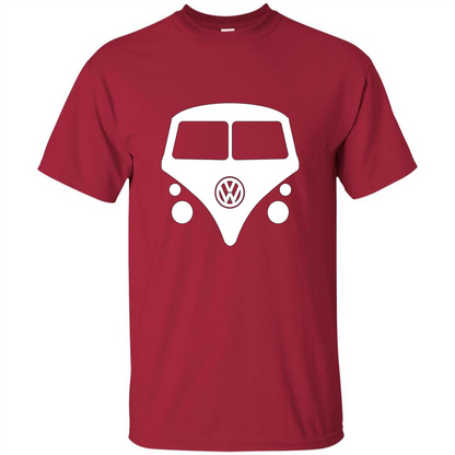 Car Lover T-shirt Split Window Kombi T-shirt Cardinal