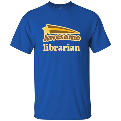 Awesome Librarian T-shirt Royal