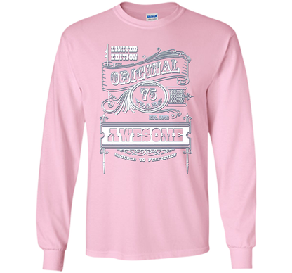 Best 75th Birthday Made in 1942 Awesome T-Shirt Gift Idea shirt Light Pink