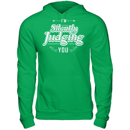I'm Silently Judging You T-shirt Gildan - Pullover Hoodie Irish Green
