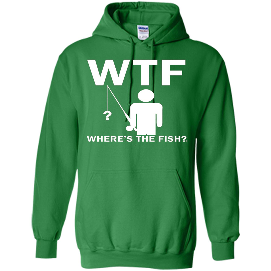 Fishing T-shirt Where's The Fish Irish Green