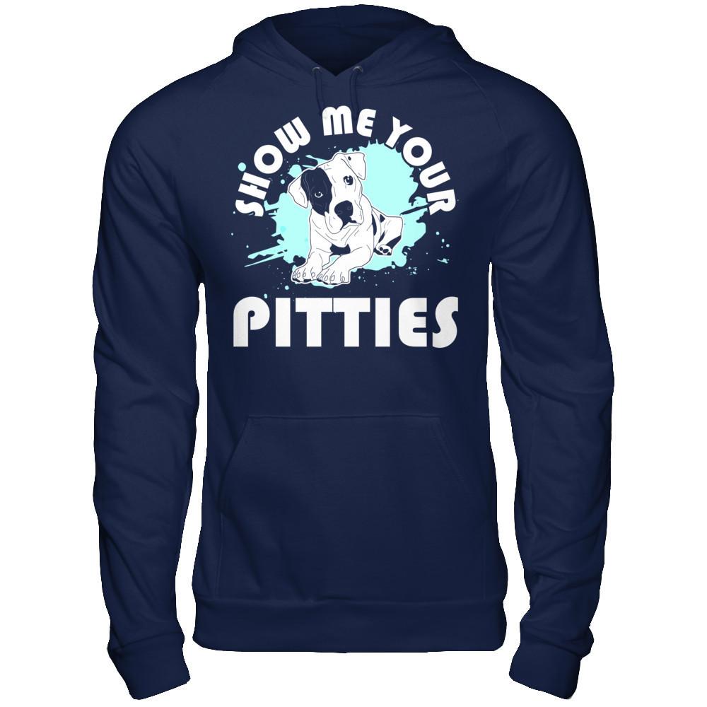 Show Me Your Pitties T-shirt Gildan - Pullover Hoodie Navy