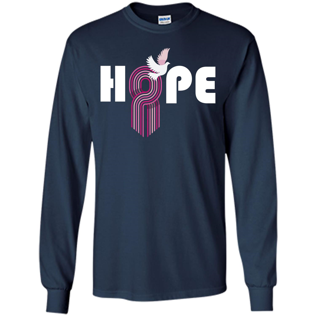 Cancer Awareness T-shirt Hope Navy