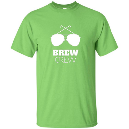I'm The Brew Crew Groom Wedding Male T-Shirt Lime