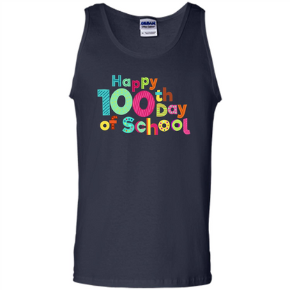 Happy 100Th Day Of School T Shirt For Teachers T-Shirt Navy