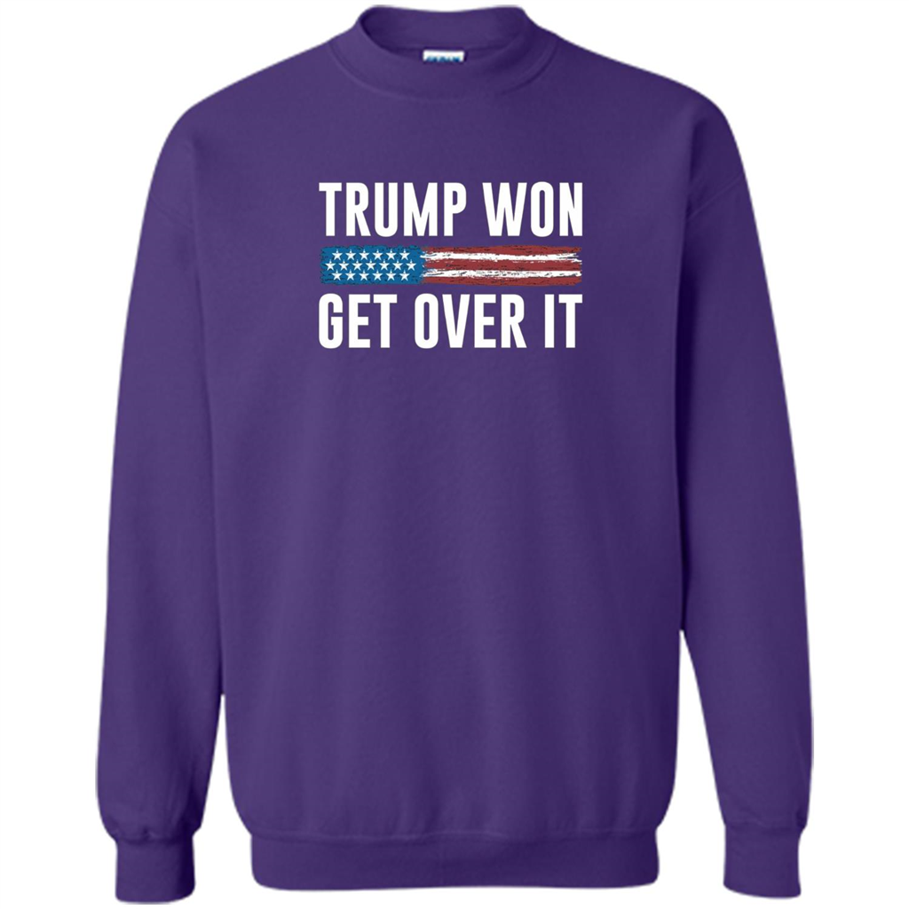 Trump Won - Get Over It T-shirt Orange