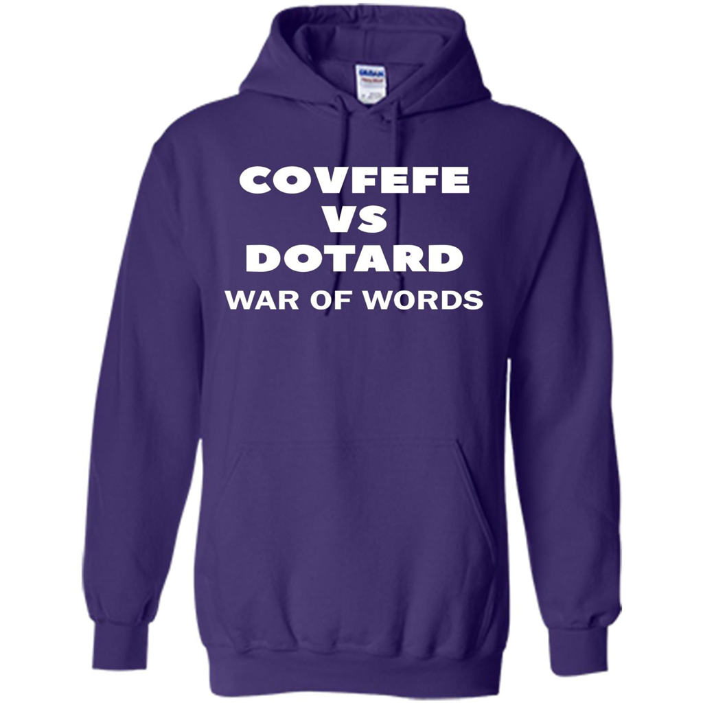 Covfefe vs Dotard T-Shirt War Of Words Purple