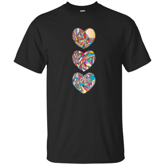 Hearts T-shirt Black