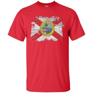 Florida Strong T-shirt Florida Distressed Flag T-Shirt