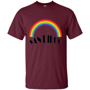 LGBTQ. San Diego LGBT Pride Rainbow T-shirt
