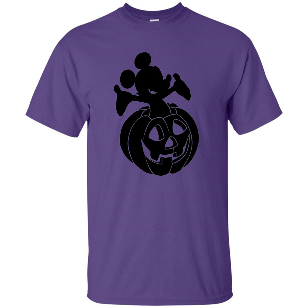 Mickey Mouse Halloween Pumpkin T-shirt Purple