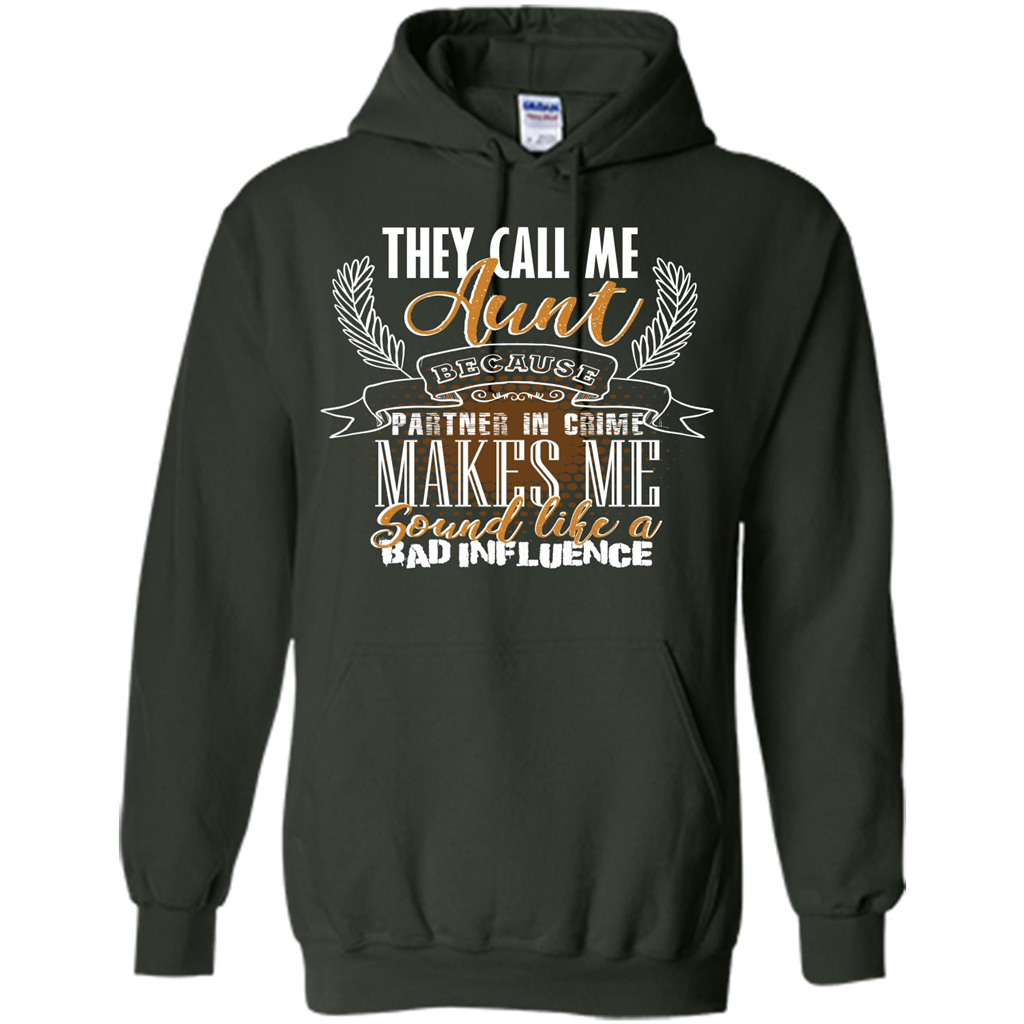 Funny Aunt T-shirt They Call Me Aunt Forest Green