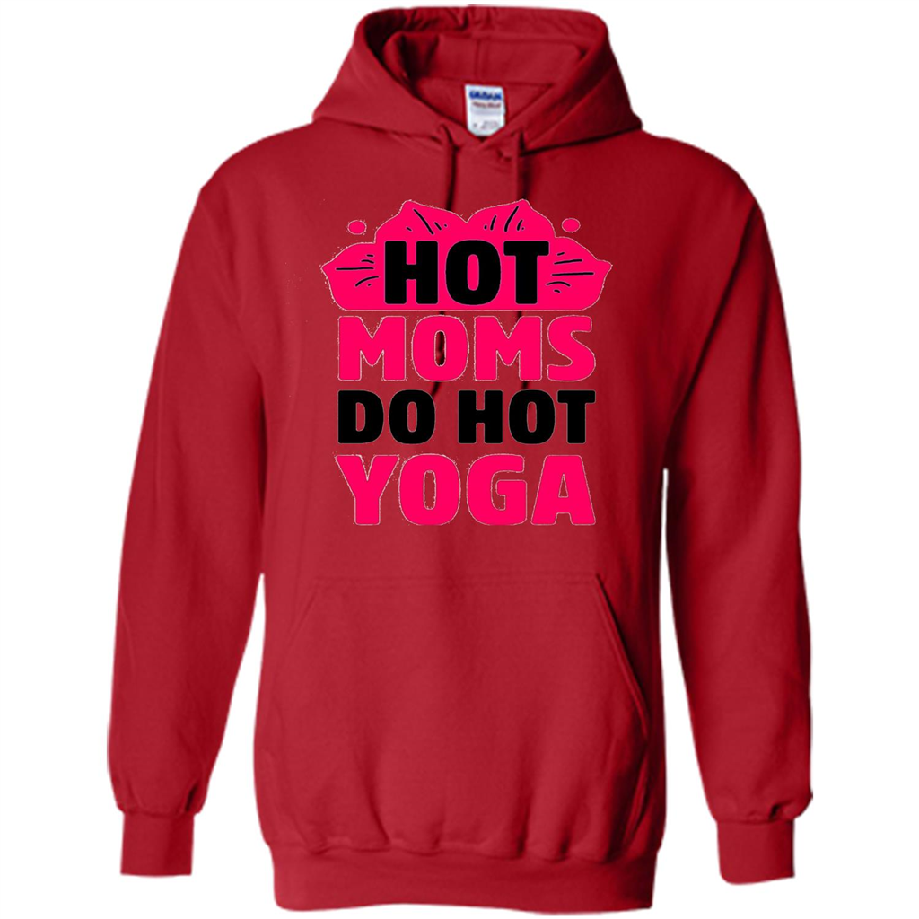 Mothers Day Gift T-shirt Hot Sexy Moms Do Hot Yoga Red