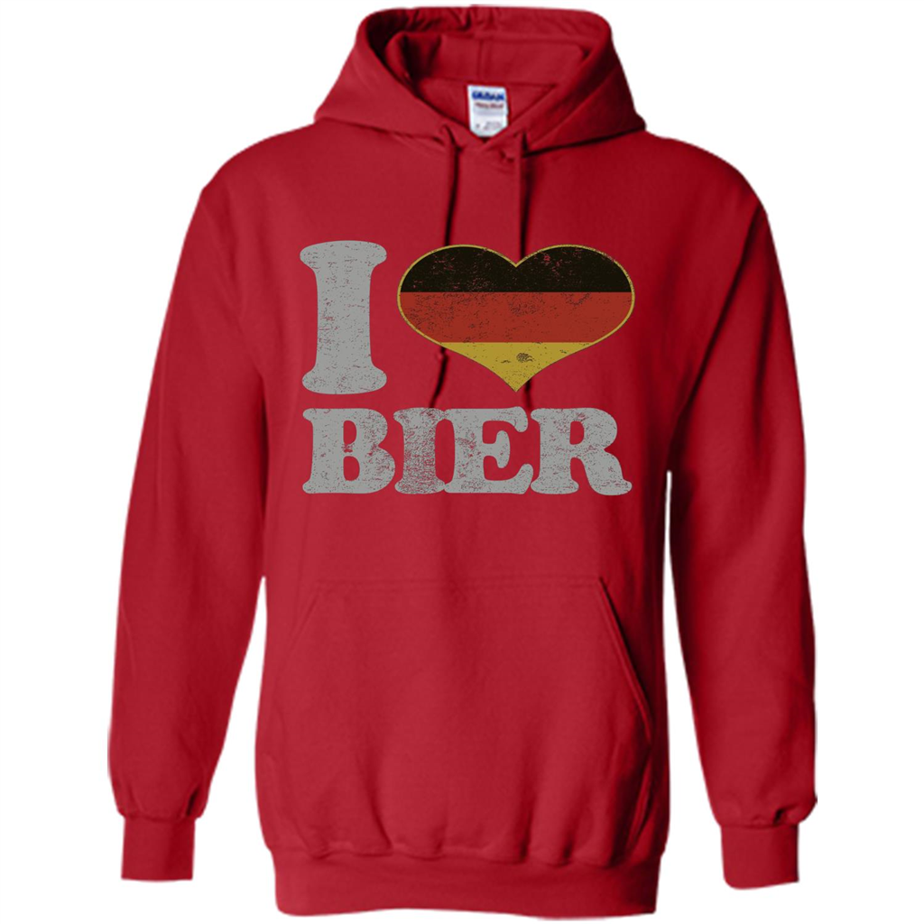 Oktoberfest T Shirt Germany Drinking Beer I Love Bier T-shirt Red