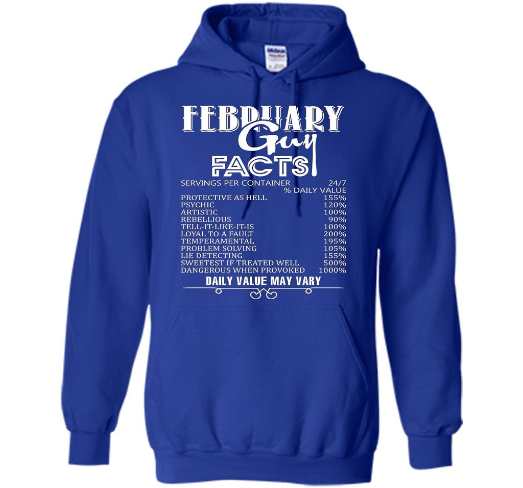February Guy Facts T-shirt Royal