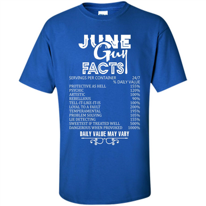 June Guy Facts T-shirt Royal