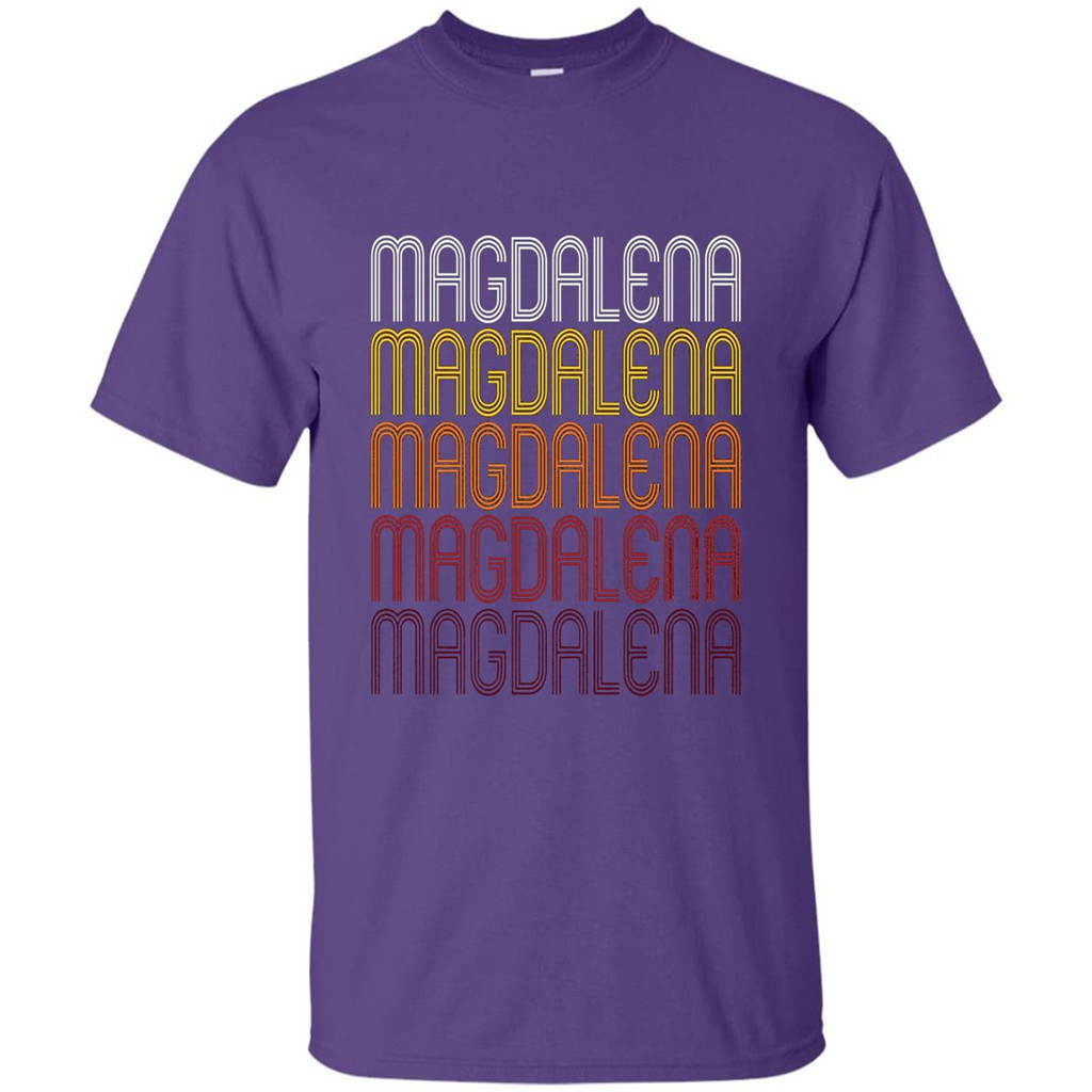 Magdalena Retro Wordmark Pattern T-shirt Purple