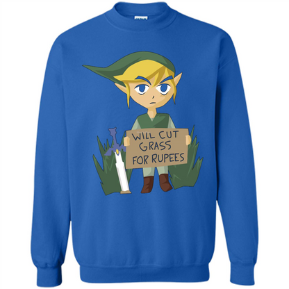 Video Games T-srhit Will Cut Grass For Rupees T-shirt Royal