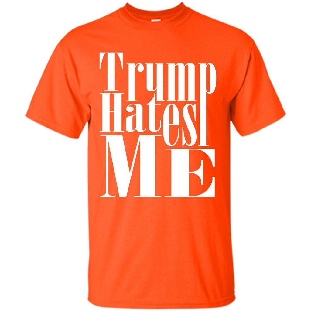 President America Hates Me T-shirt Orange