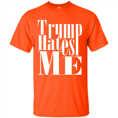 President America Hates Me T-shirt Orange