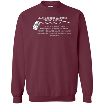 Funny Knitting T-shirt Knitting Gift Shirt Maroon