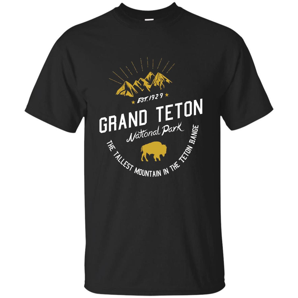 Grand Teton National Park T-shirt Black
