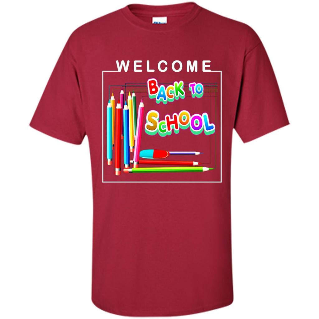 Welcome Back to School T-shirt School Day T-shirt Cardinal