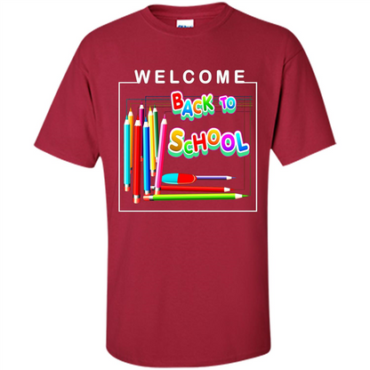 Welcome Back to School T-shirt School Day T-shirt Cardinal