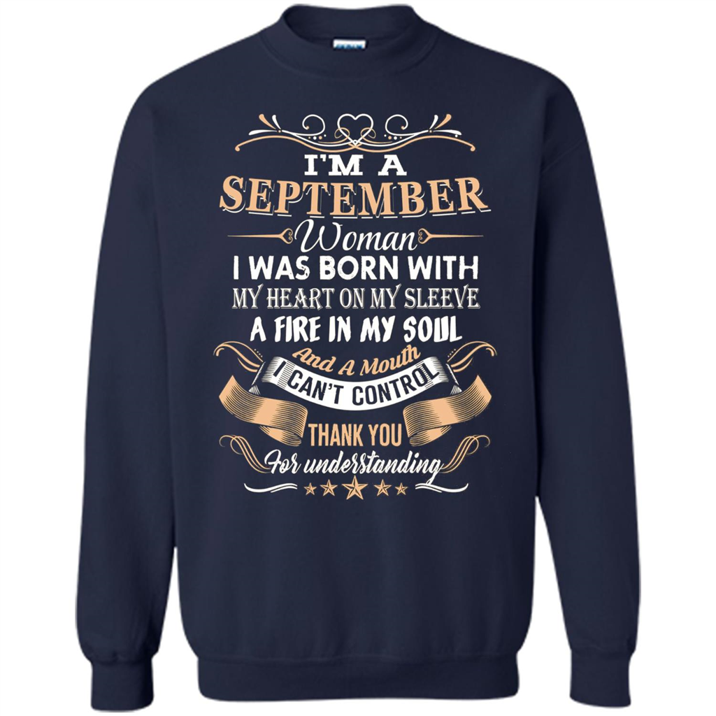 I'm A September Woman T-shirt Navy
