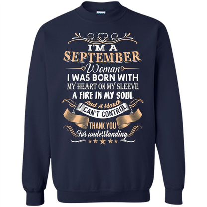 I'm A September Woman T-shirt Navy