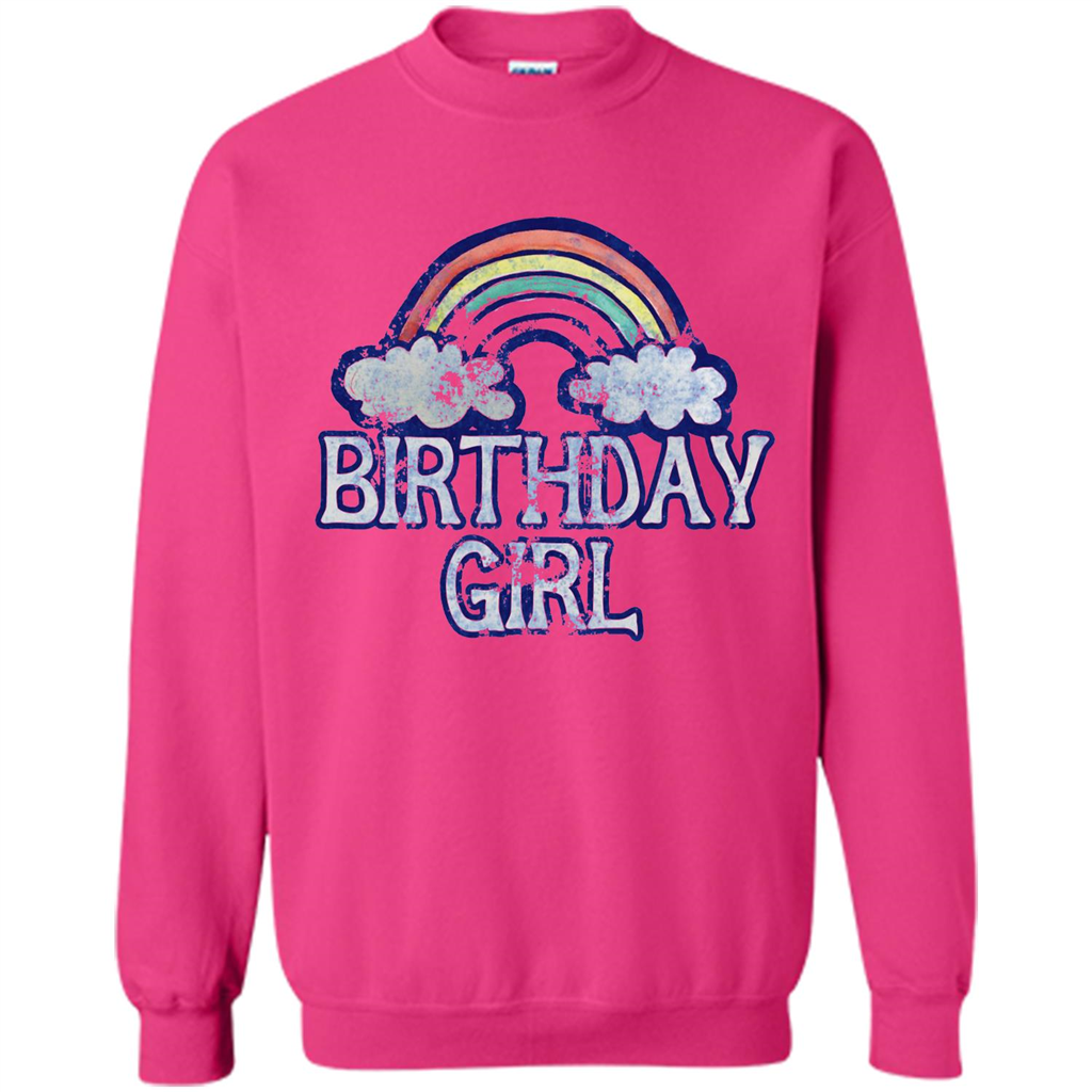 Birthday Girl Rainbow T-shirt Heliconia