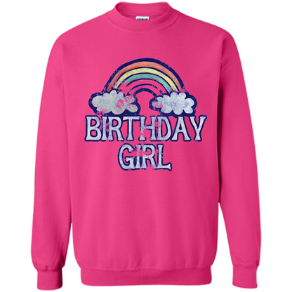 Birthday Girl Rainbow T-shirt Heliconia