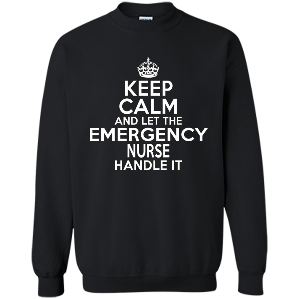 Keep Calm And Let The Emergency Nurse Handle It T-shirt Orange