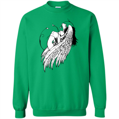 Angel T-shirt Angel Wings Irish Green