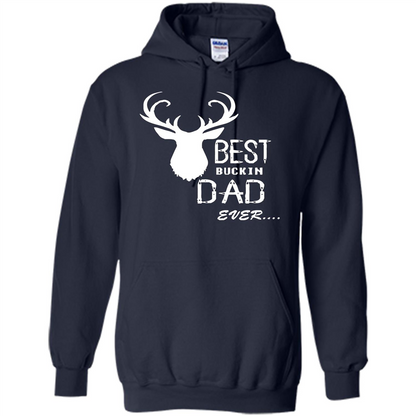 Fathers Day T-shirt Best Buckin Dad Ever Navy