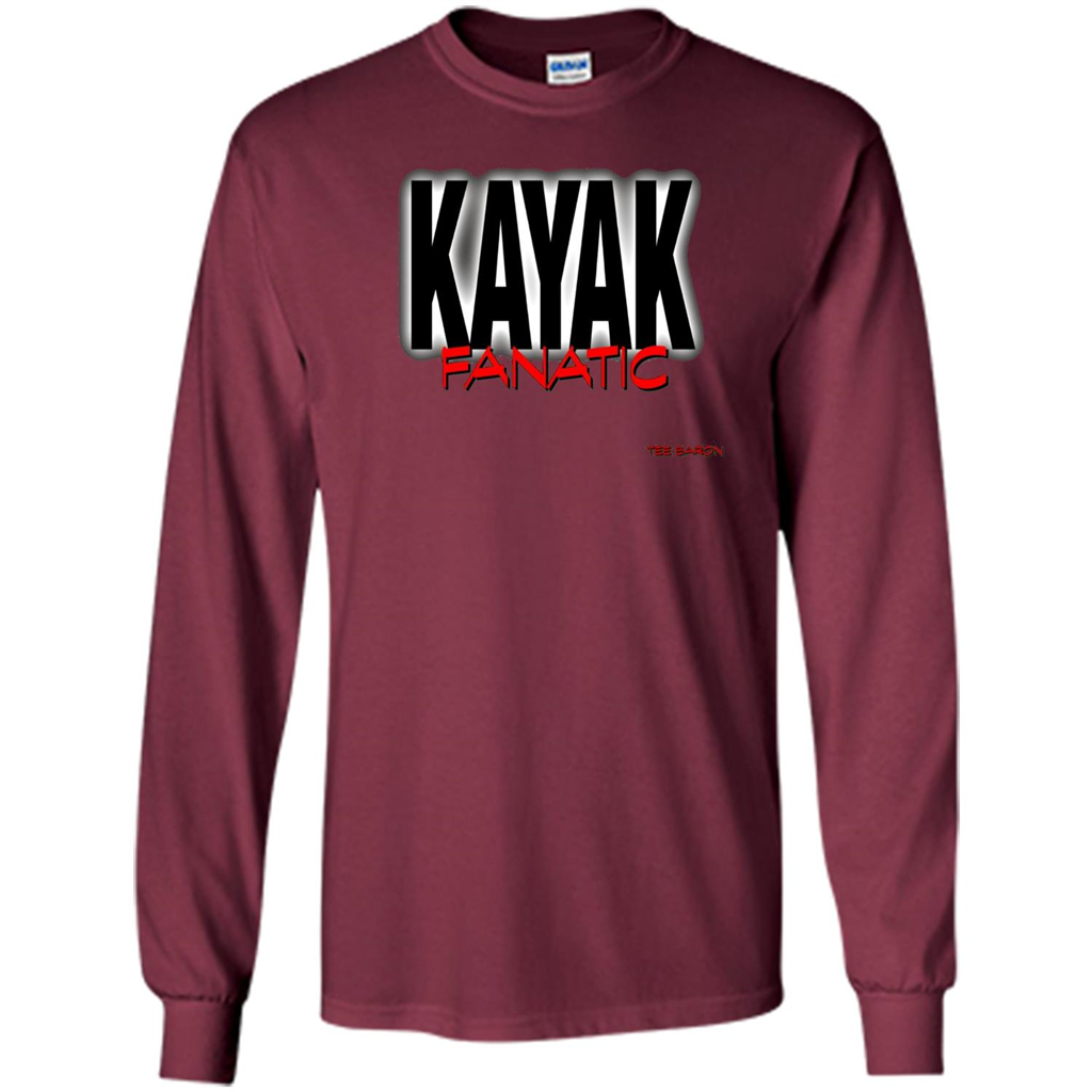 Kayak Fanatic T-Shirt Maroon