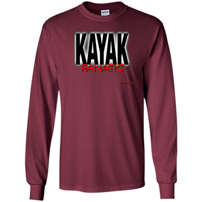 Kayak Fanatic T-Shirt Maroon