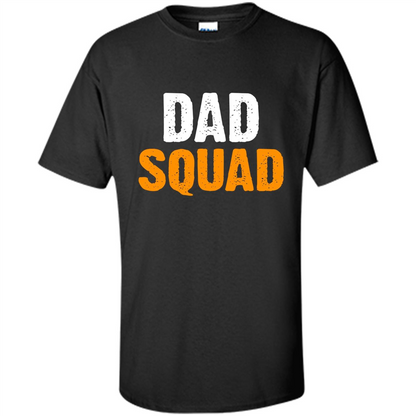 Fathers day T-shirt DAD Squad Funny T-Shirt Black