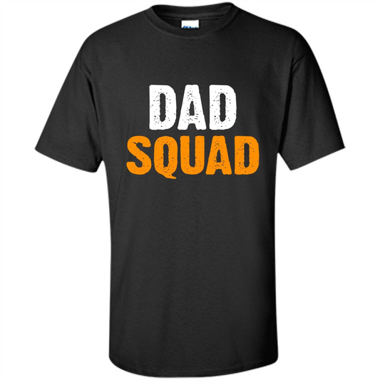 Fathers day T-shirt DAD Squad Funny T-Shirt Black