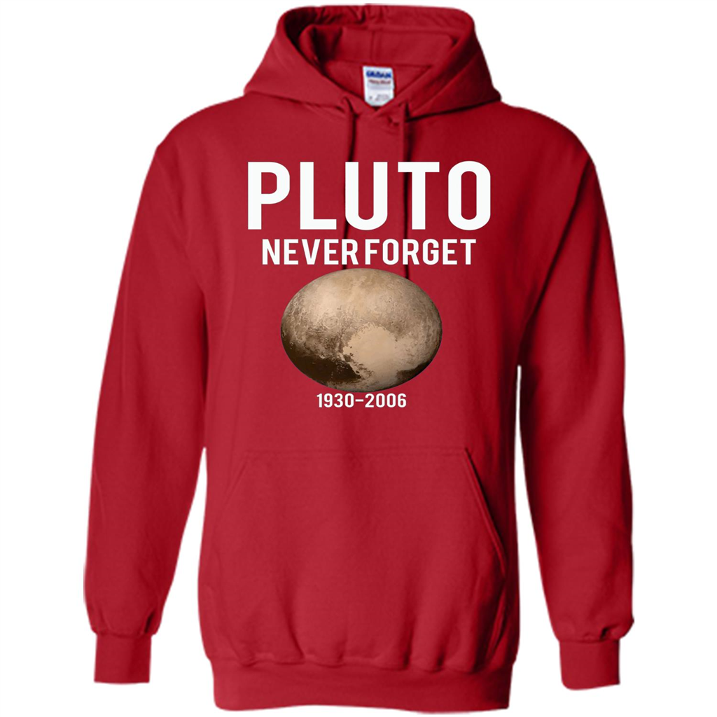 Funny Pluto Never Forget 1930-2006 T-shirt Red