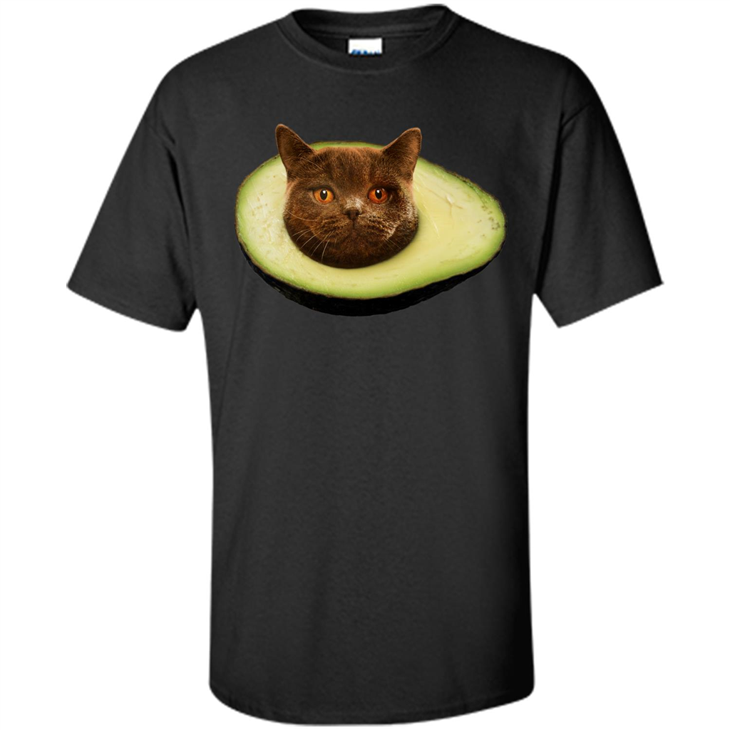 Avocato T-Shirt Avocado Cat Black