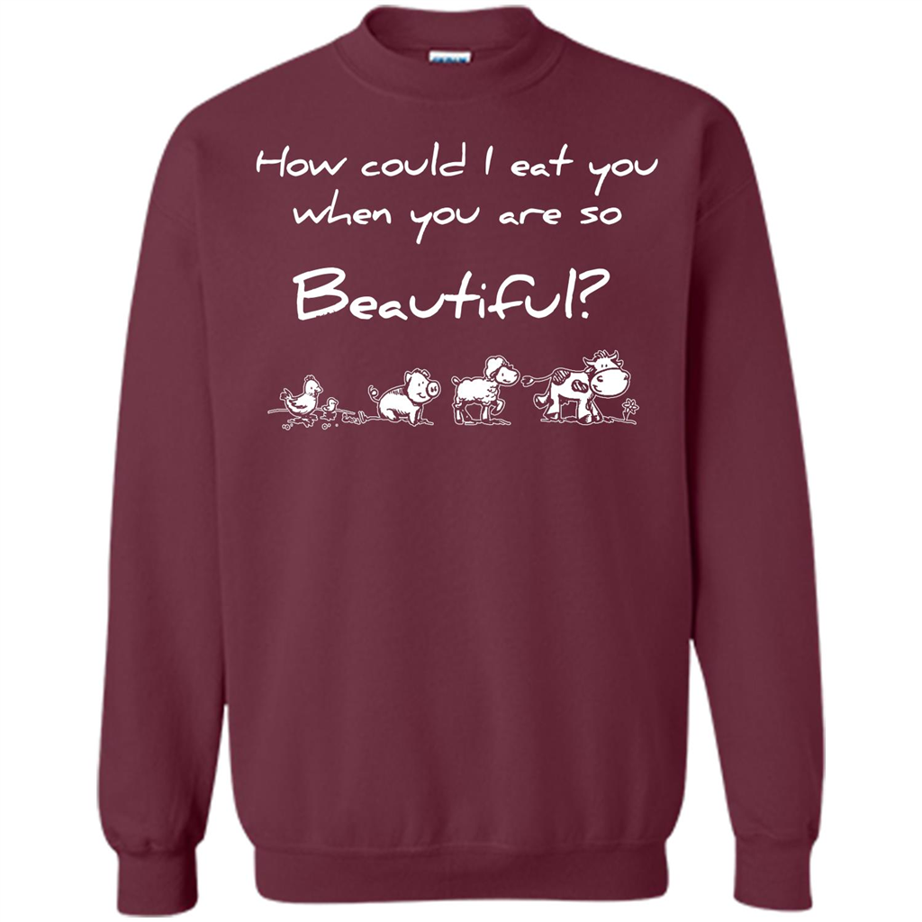 Animal T-shirt How Could I Eat You When You Are So Beautiful Maroon