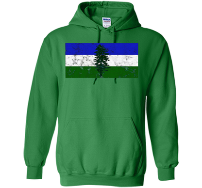 Distressed Cascadia Doug Flag T-shirt Irish Green