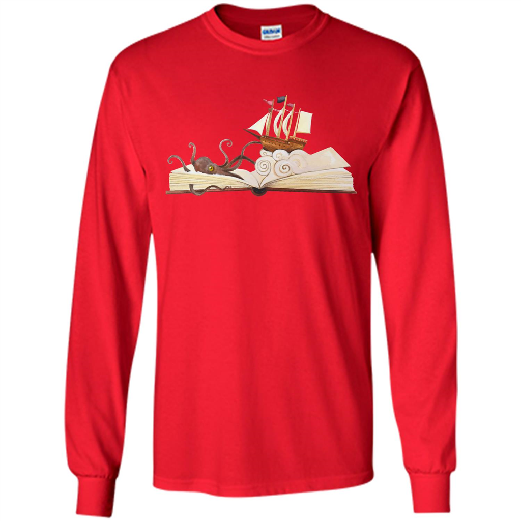 Book Reader T-shirt Love To Read Book Red