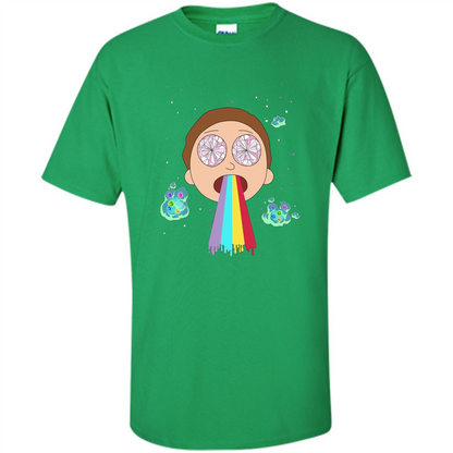 Cartoon Lovers T-shirt Space Morty Irish Green