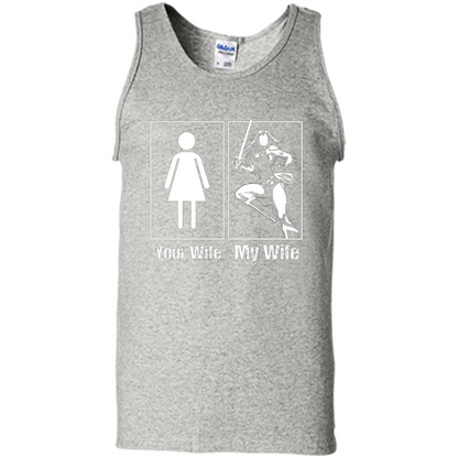 My Wife Is Super Woman T-shirt Mens Your Wife My Wife Ash