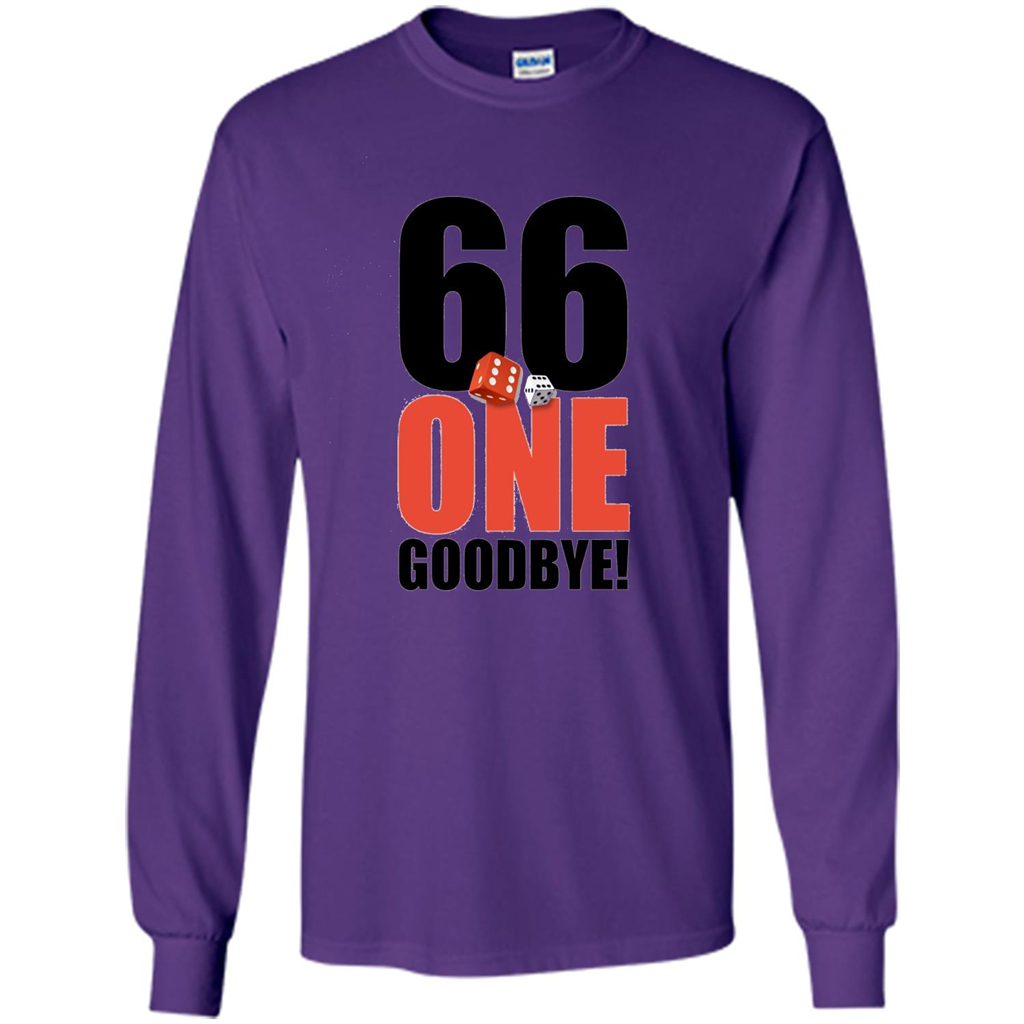 Dice Games T-shirt 66 One Goodbye T-shirt Purple